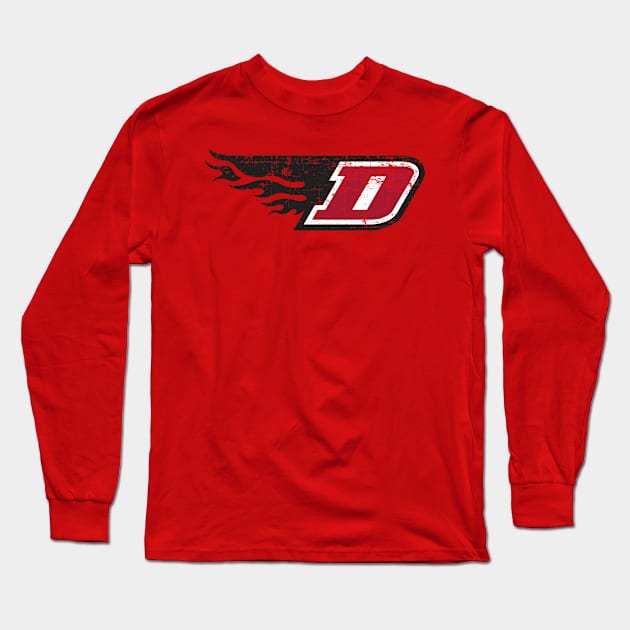 Dallas Burn Distressed Long Sleeve T-Shirt by Fresh Fly Threads